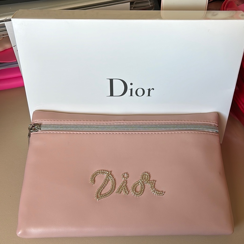 Dior Beaded Travel Pouch - NIB